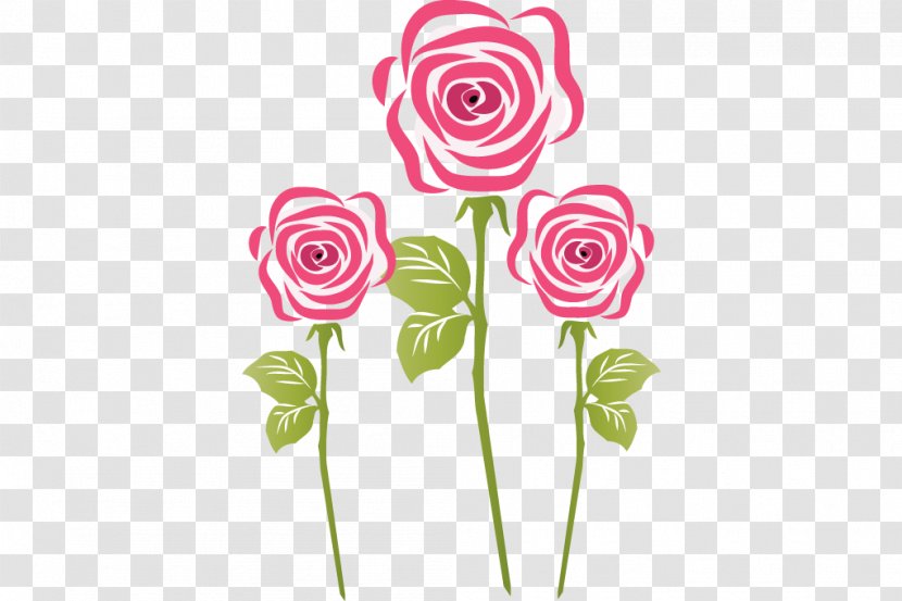 Garden Roses Cut Flowers - Flora - Rose Transparent PNG