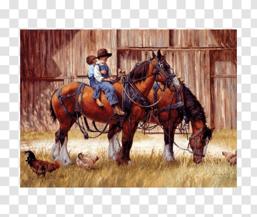 Jigsaw Puzzles Horse Painting - Western Pleasure Transparent PNG