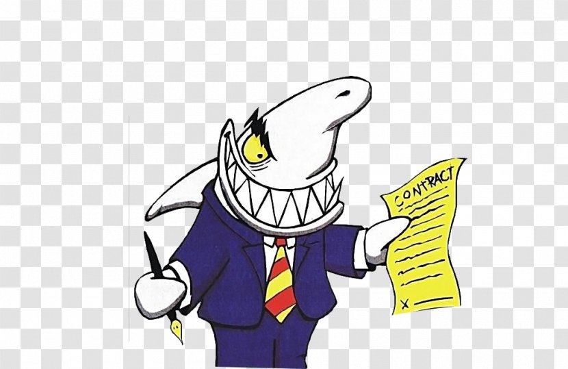 Shark Cartoon Illustration Transparent PNG