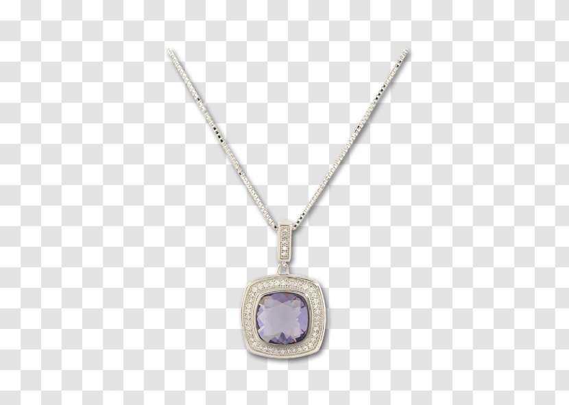Locket Necklace Crystal Pendant - Chain Transparent PNG