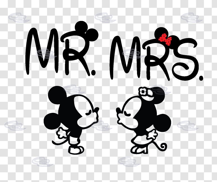 T-shirt Hoodie Minnie Mouse Couple - Just Married Transparent PNG