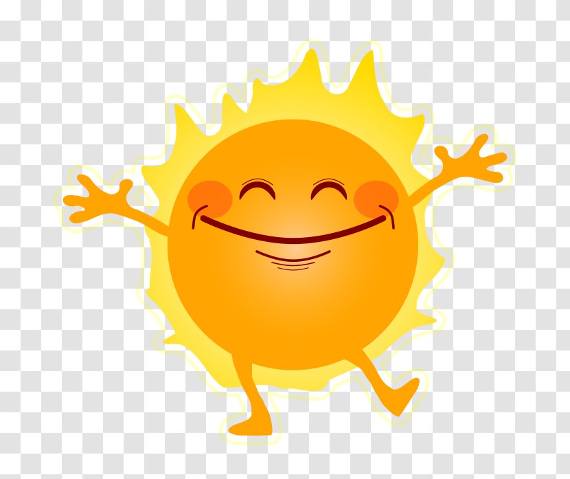 Happiness Clip Art - Orange - Sunshine Transparent PNG