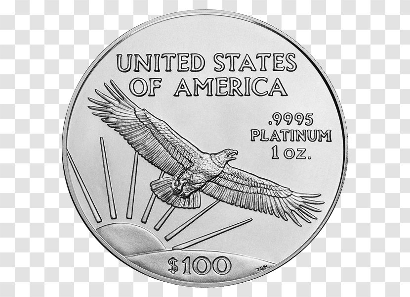American Platinum Eagle Bullion Coin Precious Metal - Money Transparent PNG