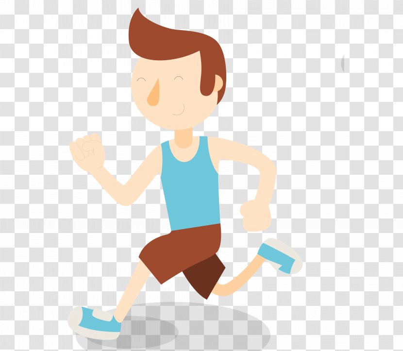 Adobe Illustrator Clip Art - Heart - Vector Running Man In The Cartoon Transparent PNG