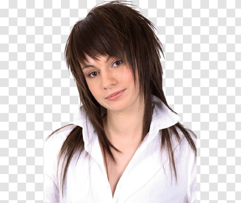 Hairstyle Bangs Long Hair Fashion - Cartoon Transparent PNG