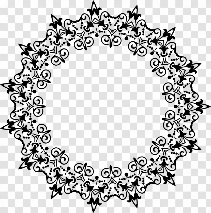 Coloring Book Drawing Circle Flower - Text Transparent PNG