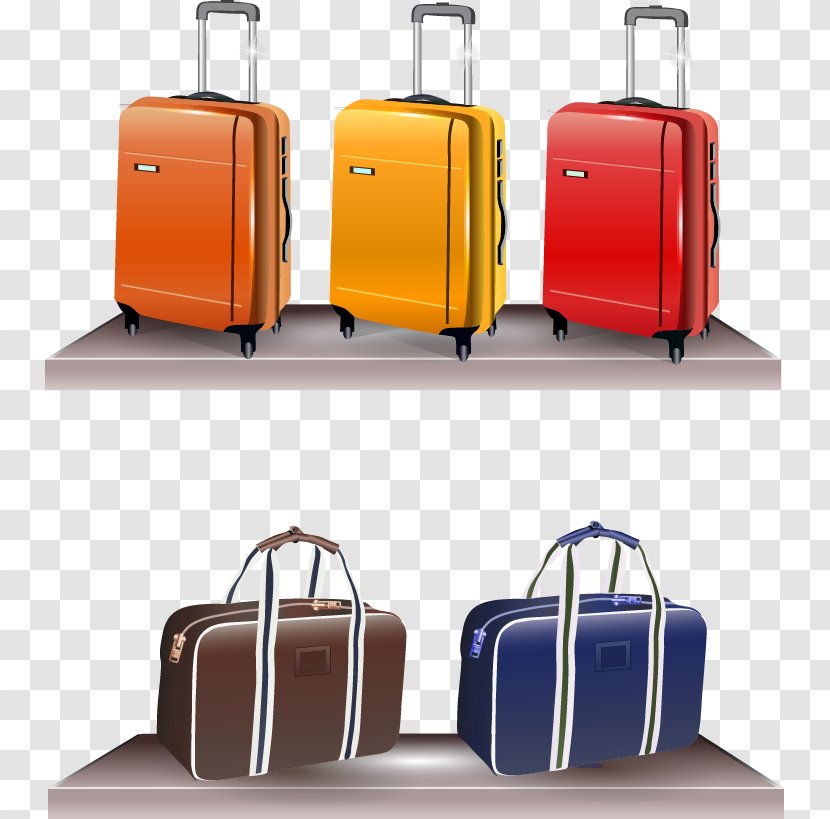 Hand Luggage Suitcase Euclidean Vector - Vecteur Transparent PNG