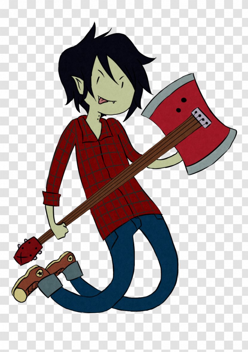 Marceline The Vampire Queen Marshall Lee Axe Bass Art - Fictional Character - Adventure Time Transparent PNG