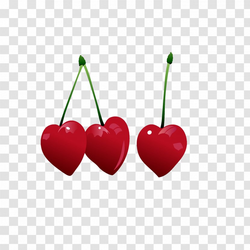 Cherry Auglis Fruit Heart - Love Transparent PNG