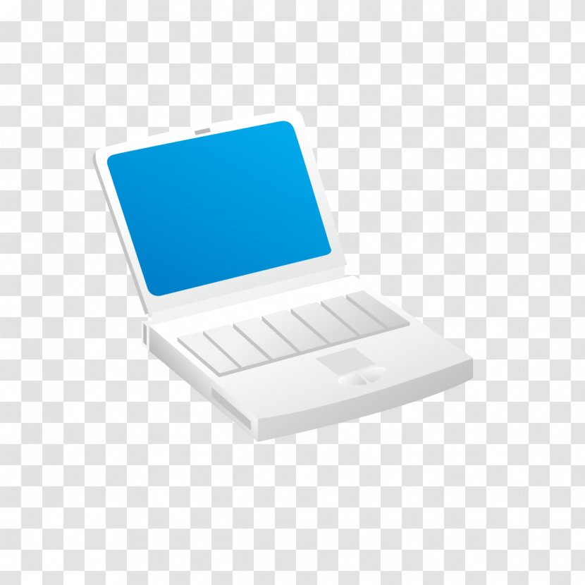 Laptop Pattern - Technology - Cartoon White Notebook Transparent PNG