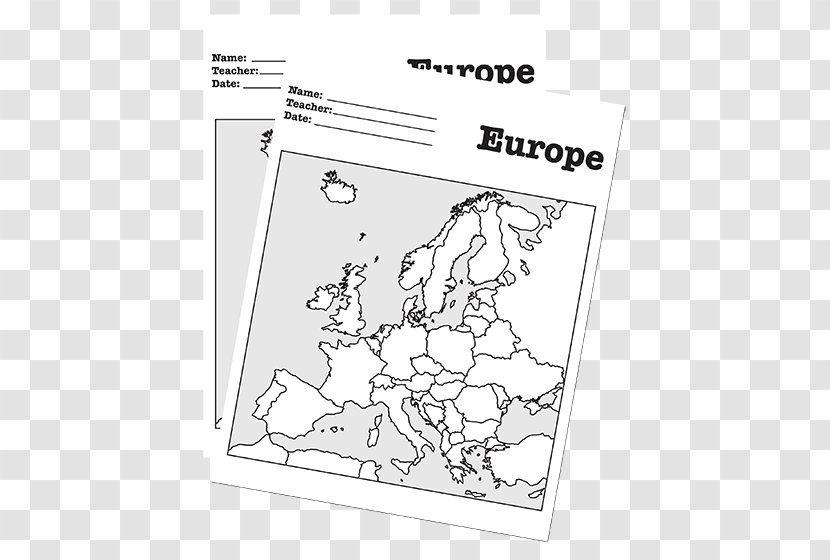 Europe Blank Map World United States - Paper Product - Label Transparent PNG