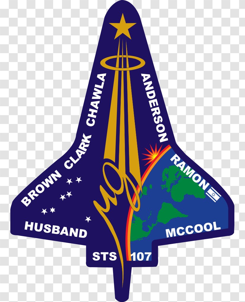 Kennedy Space Center STS-107 Shuttle Columbia Disaster Program Challenger - Mission Specialist - Printable Nasa Logo Transparent PNG