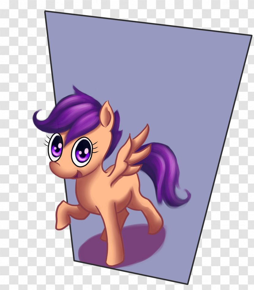 Horse Vertebrate Pony Violet Purple - Cartoon - Hamster Transparent PNG