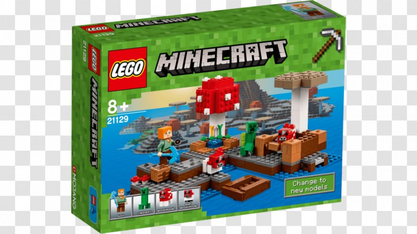 Lego Minecraft LEGO 21129 The Mushroom Island Toy - 21135 Crafting Box 20 - 2 Brickster's Revenge Transparent PNG