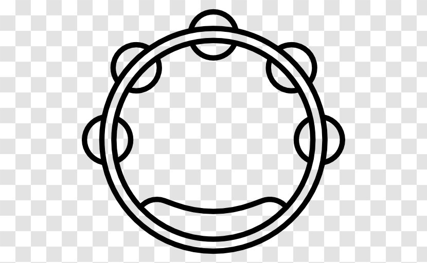 Tambourine Drawing Musical Instruments - Flower Transparent PNG