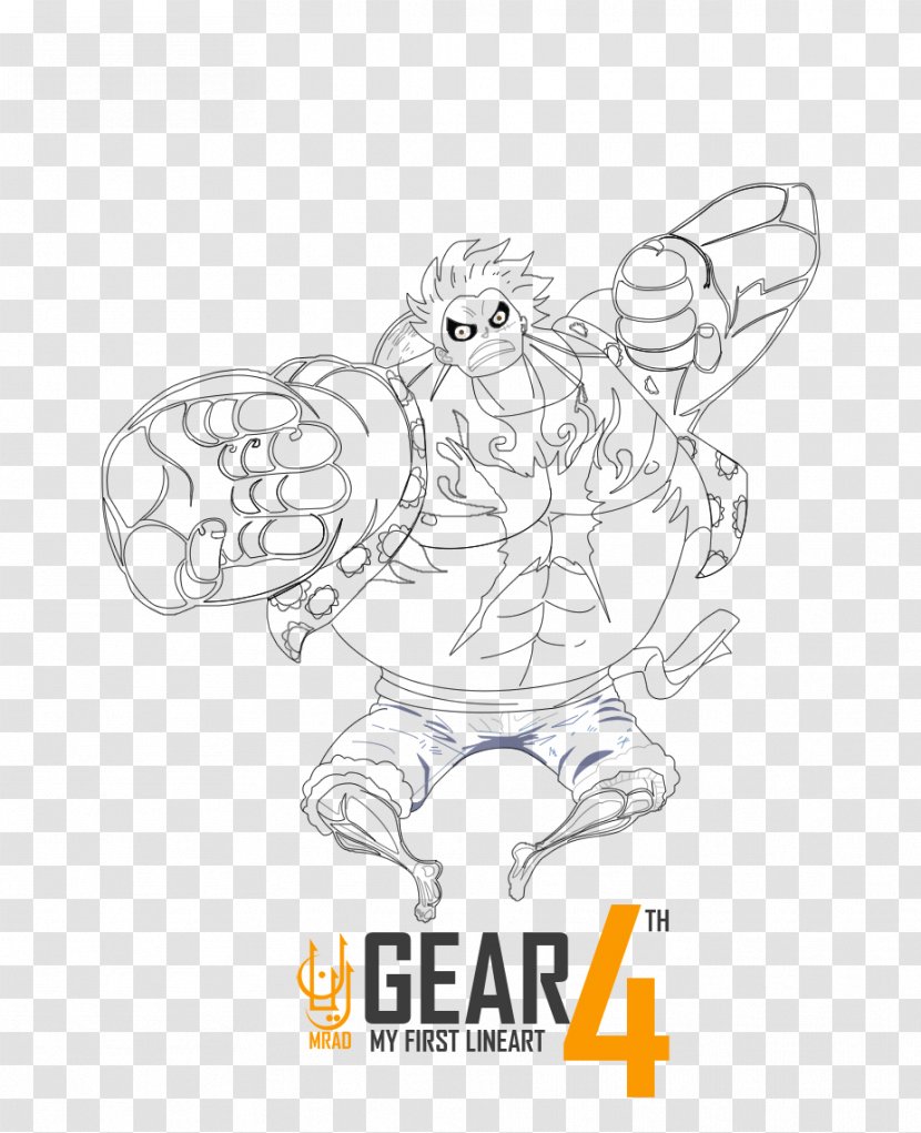 Line Art Cartoon Sketch - Drawing - Luffy Vector Transparent PNG