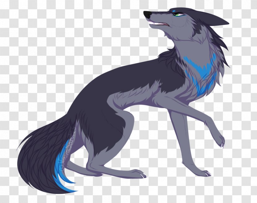 Dog Cat Canidae Mammal Clip Art - Mythical Creature - Beautiful Wolf Drawings Away Transparent PNG