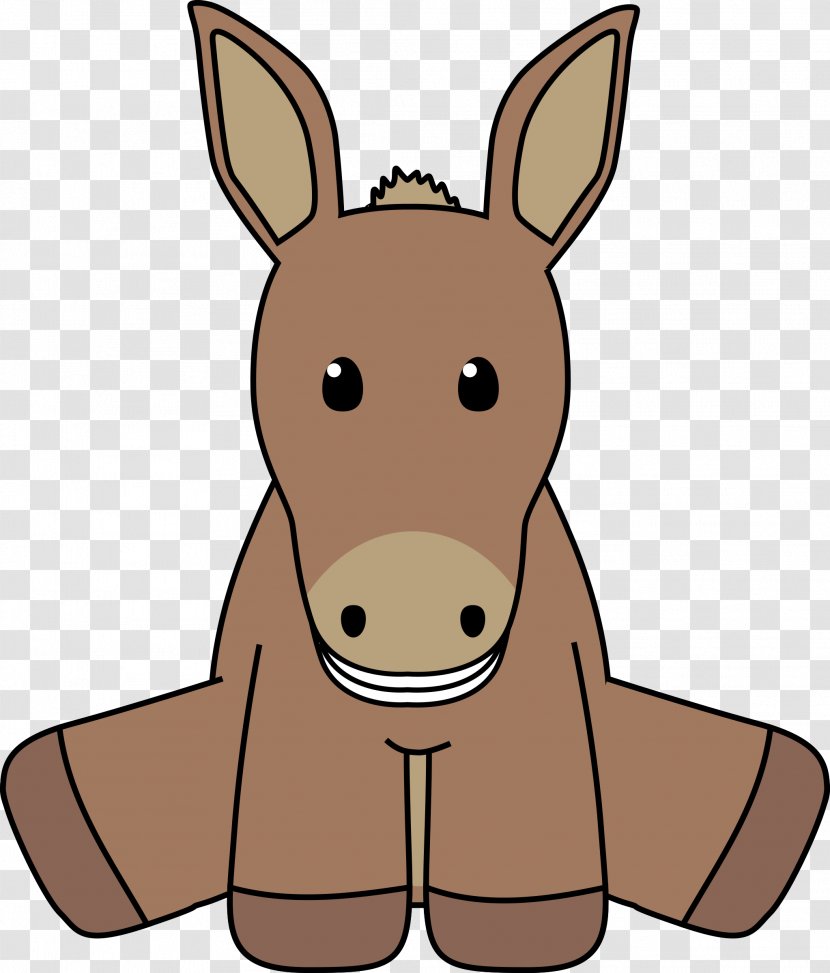 Donkey Smile Clip Art - Kangaroo Transparent PNG
