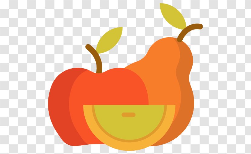 Pumpkin Apple Pear Fruit - Calabaza Transparent PNG