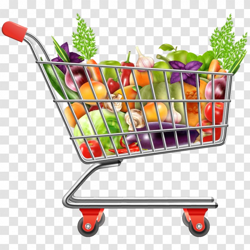 Shopping Cart - Vegetables Transparent PNG