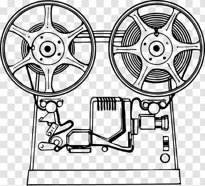 Movie Projector Film Art Clip - Vector Transparent PNG