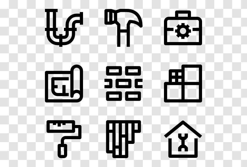 Icon Design Download - White - Home Maintenance Transparent PNG