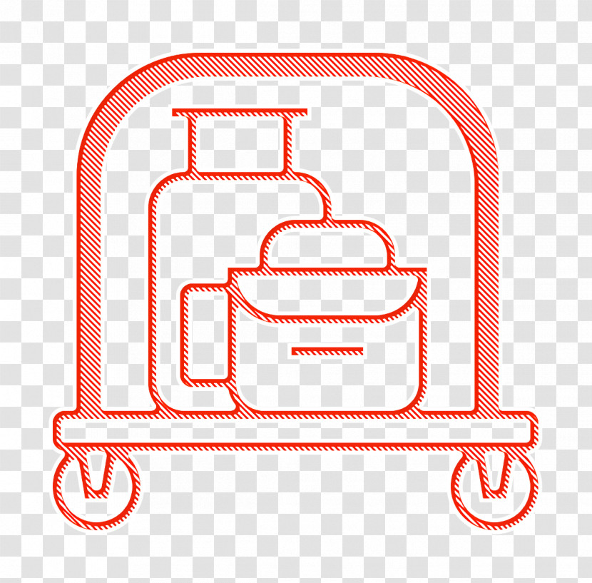 Hotel Services Icon Luggage Icon Hotel Cart Icon Transparent PNG