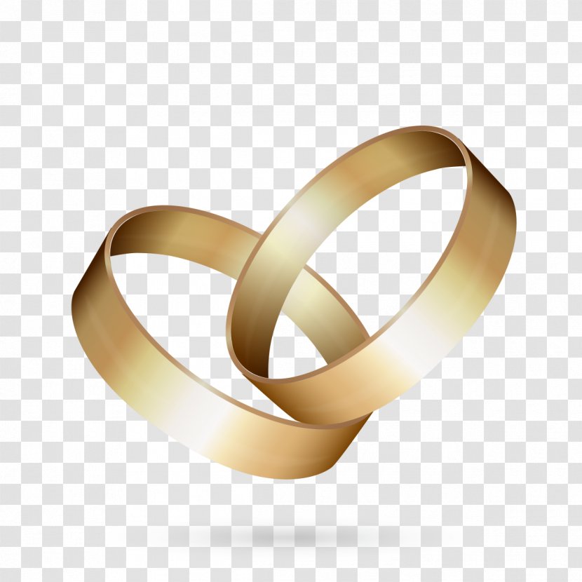 Wedding Ring Engagement Gold - Stockxchng - Vector Love Transparent PNG