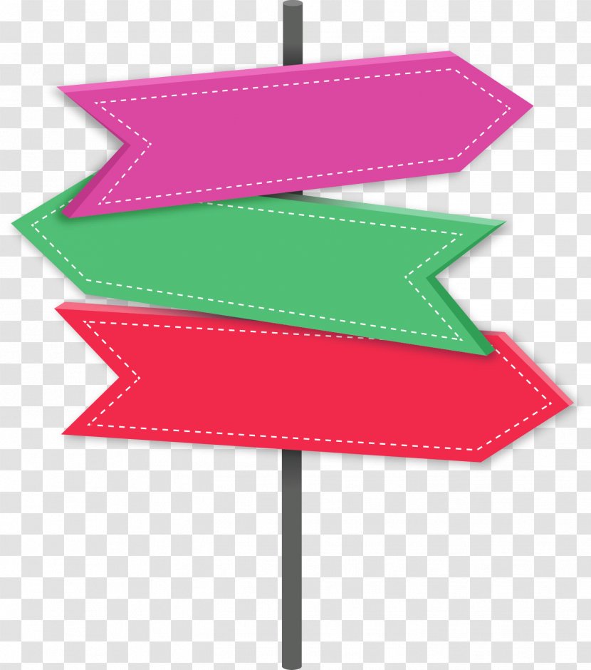 Download Clip Art - Pink - Color Simple Direction Card Decoration Pattern Transparent PNG