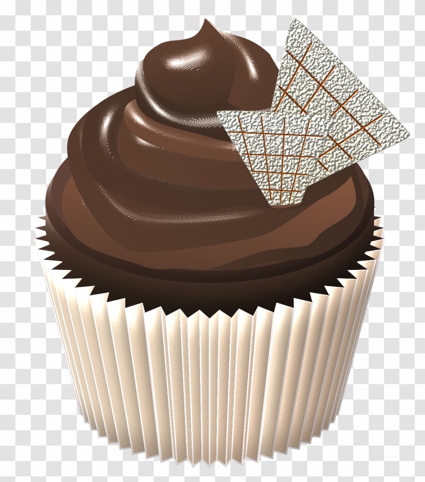 Cupcake Ganache American Muffins Chocolate Cake Truffle - Peanut Butter Cup Transparent PNG