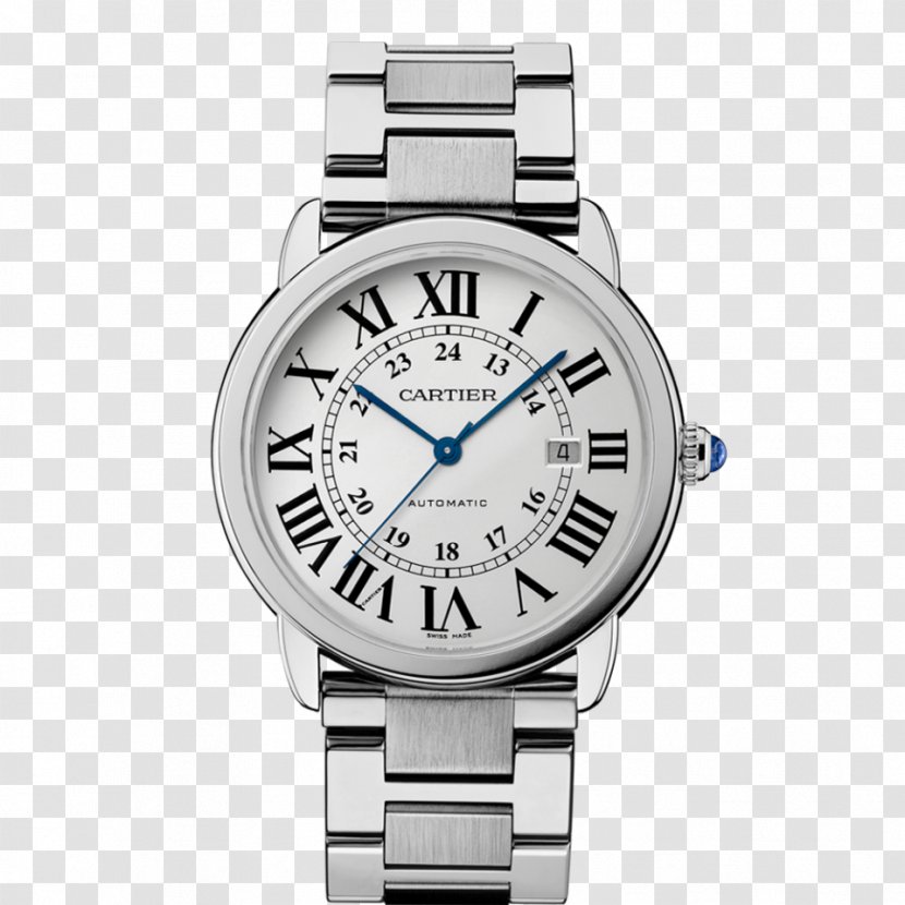 Cartier Ronde Solo Fifth Avenue Watch Strap - Steel Transparent PNG