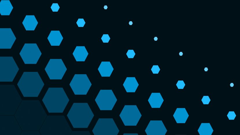 Desktop Wallpaper Hexagon Geometry Minimalism - Electric Blue - Geometric Transparent PNG