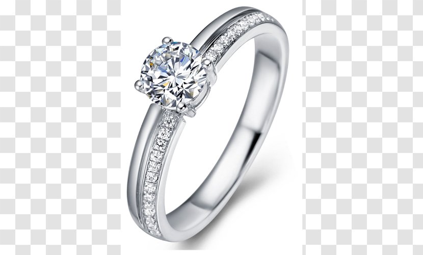 Wedding Ring Platinum Brilliant Gold - Body Jewelry Transparent PNG