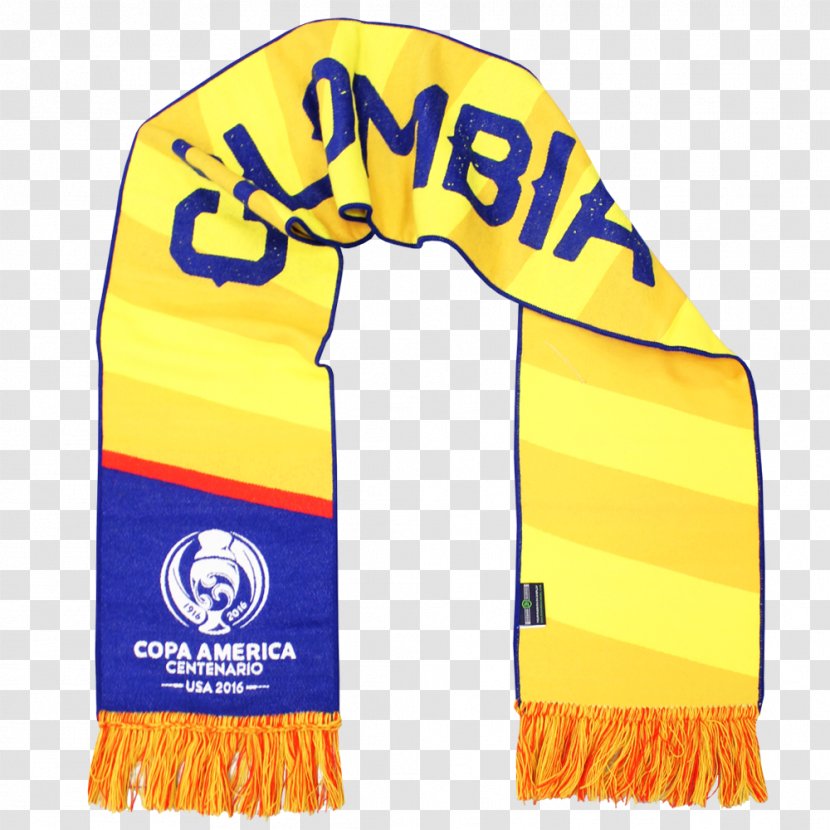 Copa América Centenario Colombia National Football Team Scarf - Poly Transparent PNG
