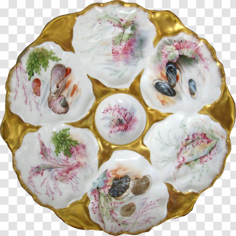 Oyster Dish Plate Seashell Seafood Transparent PNG