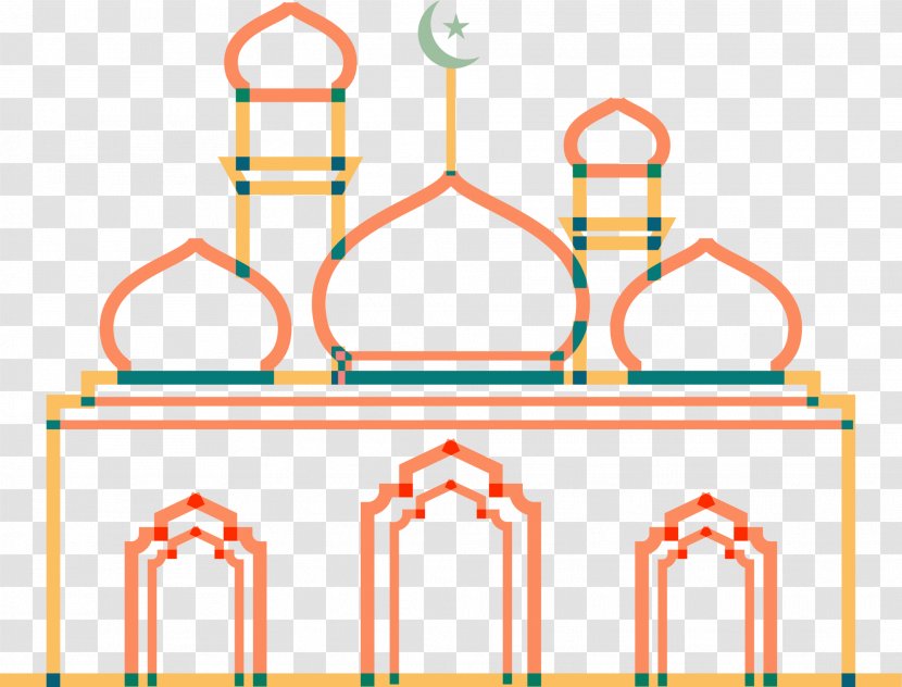 Islamic New Year Mosque - Architecture - Orange Line Transparent PNG