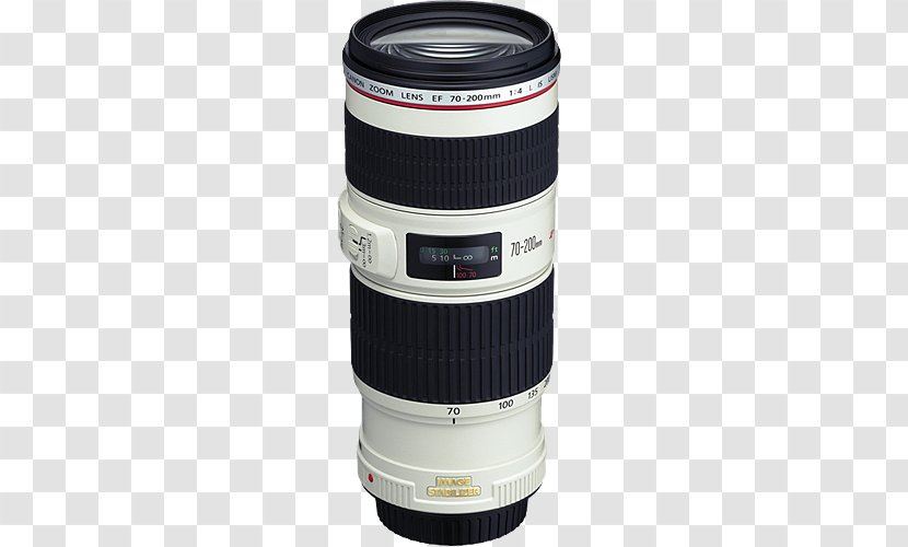 Canon EF 70–200mm Lens Mount 200mm EOS Camera - Accessory Transparent PNG