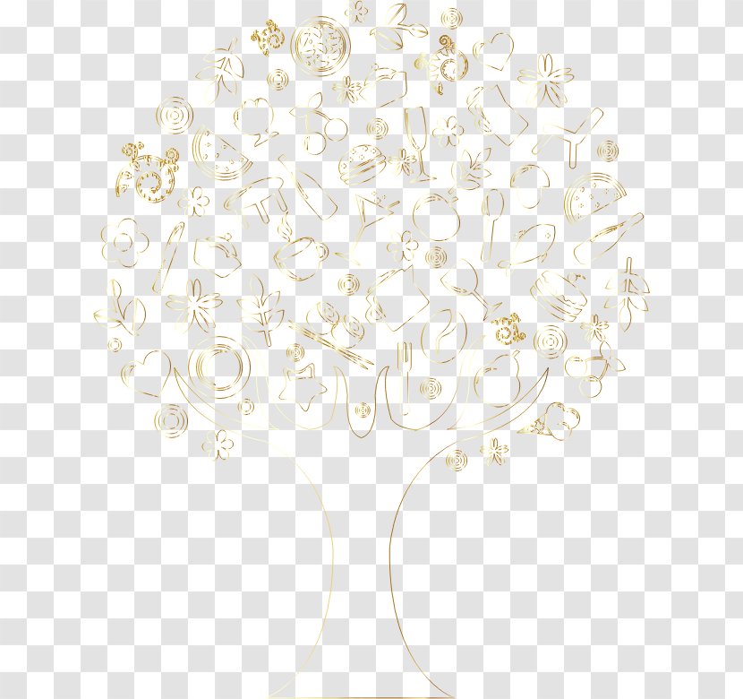 Tree Font - White Transparent PNG