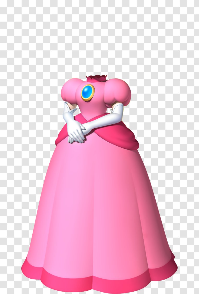 Princess Peach New Super Mario Bros. Wii Smash For Nintendo 3DS And U Luigi - Silhouette Transparent PNG