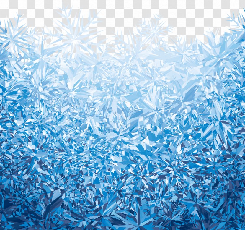 Ice Crystals Royalty-free - Blue Transparent PNG