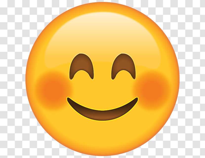 Blushing Emoji Smiley Face Clip Art - Yellow - Smile Transparent PNG