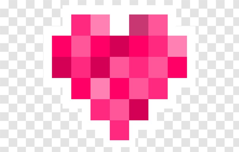 Pixel 2 Sticker Redbubble Heart - Magenta Transparent PNG