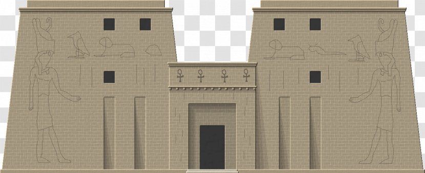 Egyptian Temple Ancient Egypt Building - Facade - Temples Transparent PNG