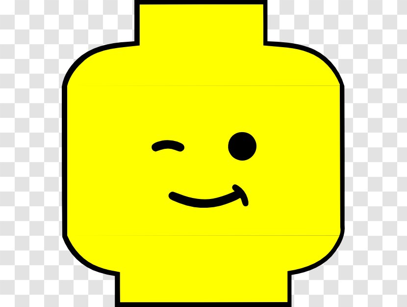 Lego Minifigure Smiley Clip Art - Facial Expression - Head Transparent PNG