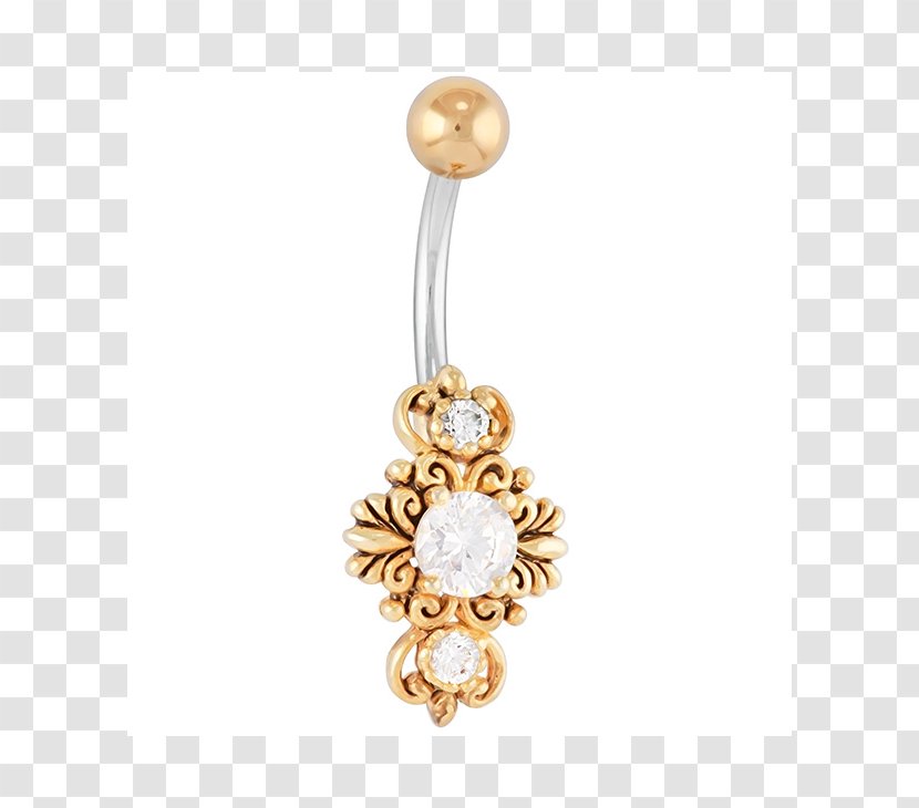 Earring Byzantine Empire Navel Piercing Gold - Jewellery Transparent PNG