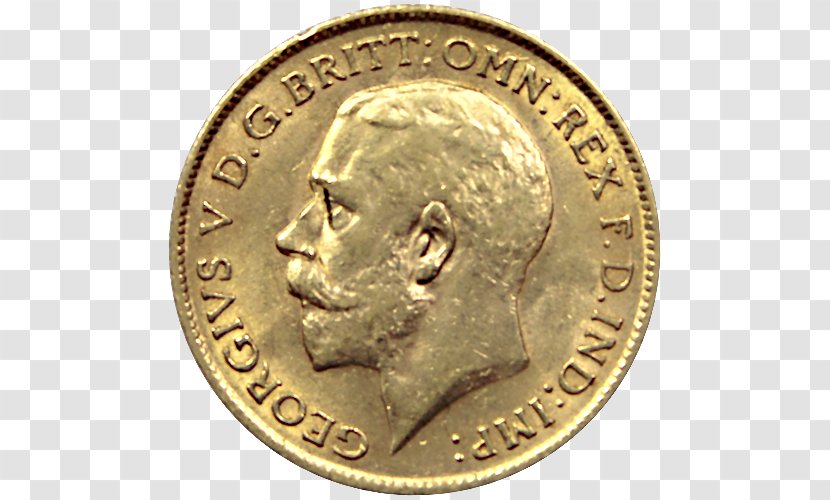 Gold Coin Dollar Sovereign Bullion - United States Transparent PNG
