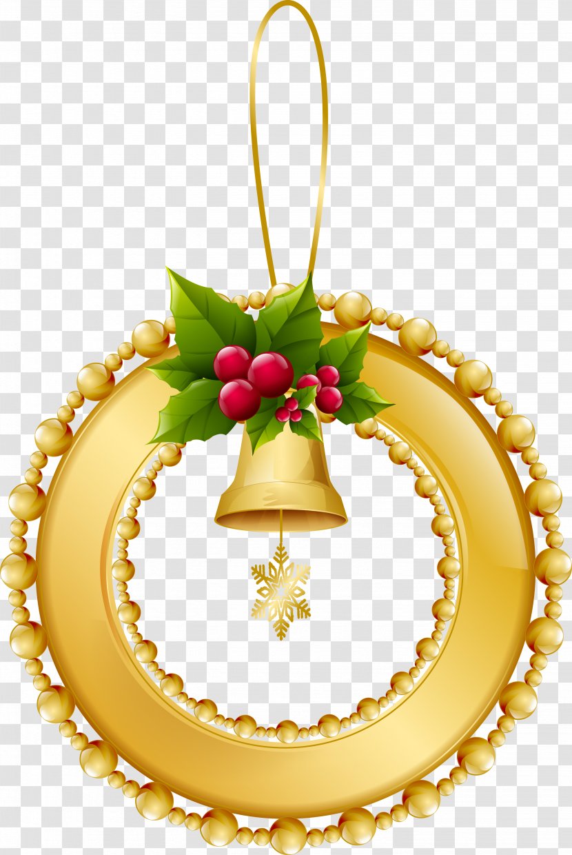 Christmas Ornament Clip Art - Bell Transparent PNG
