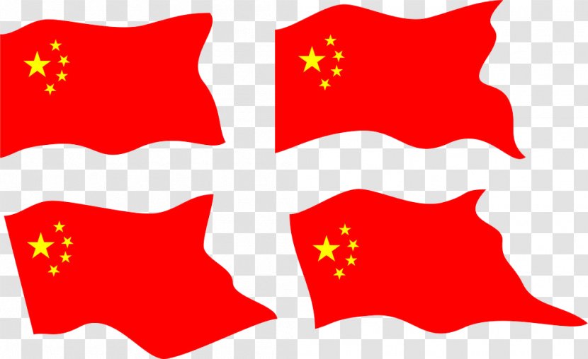 Flag Of China Image Red - State - Abatement Pennant Transparent PNG