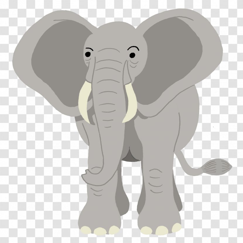 African Elephant Drawing Indian - Fauna - Motif Transparent PNG