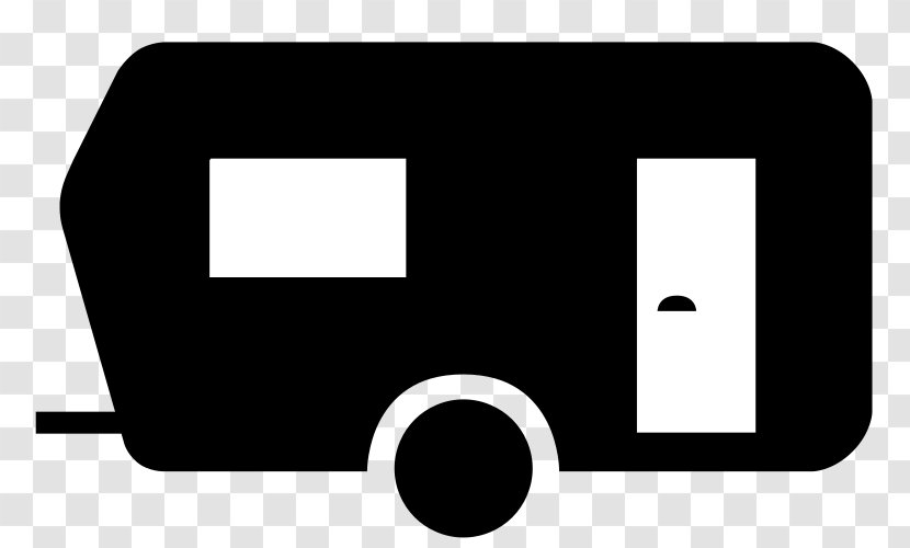 Campervans Caravan Semi-trailer Truck - Black And White Transparent PNG
